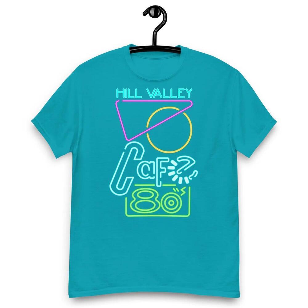 Back To The Future 2Neon Hill Valley Cafe 80S Movie T-Shirt